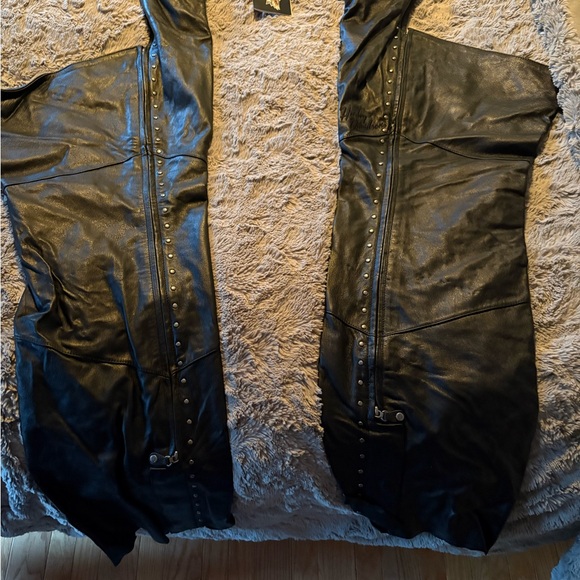 Genuine HarleyDavidson broken Leather Studded Chapps
